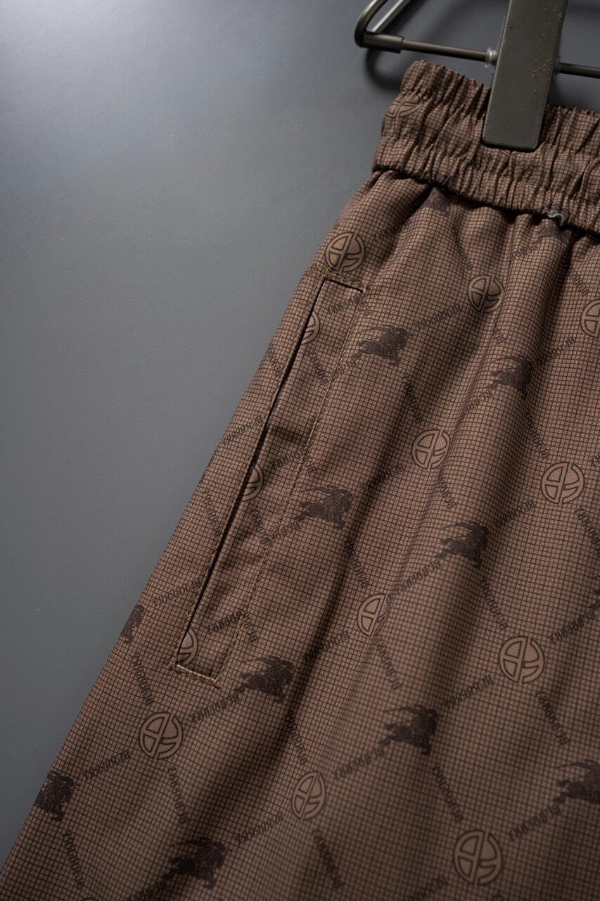 Short de plage marron