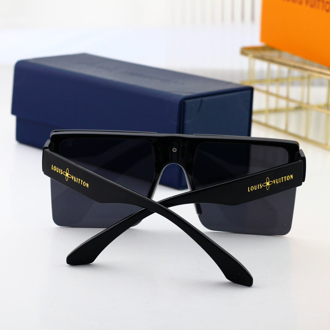 Gafas de sol de gran tamaño, modernas y sin montura