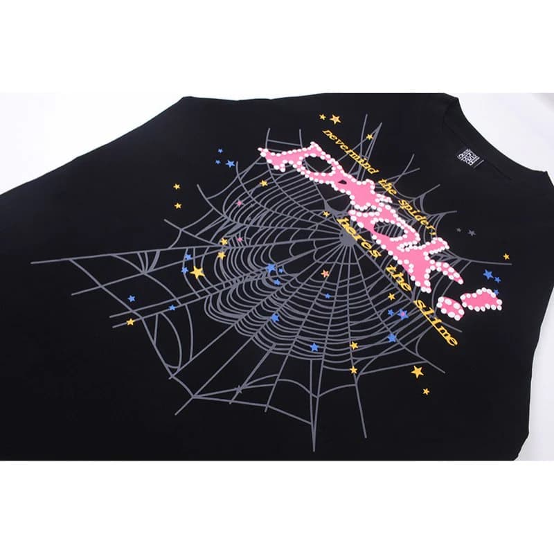 Camiseta clásica rosa y negra
