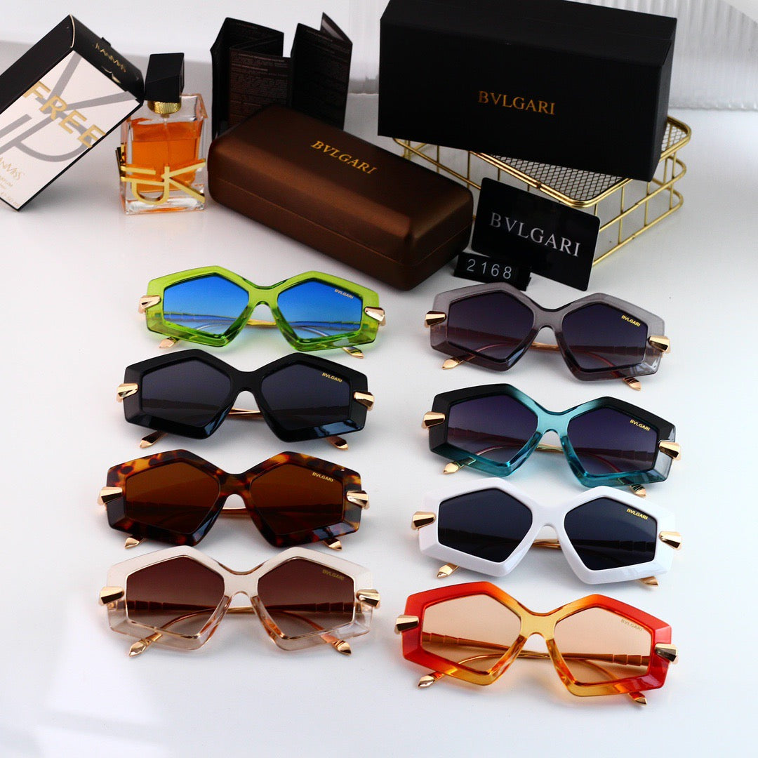Gafas de sol poligonales únicas