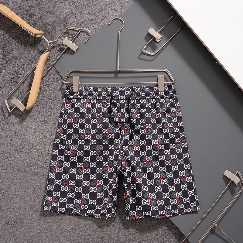 Shorts de playa con estampado completo