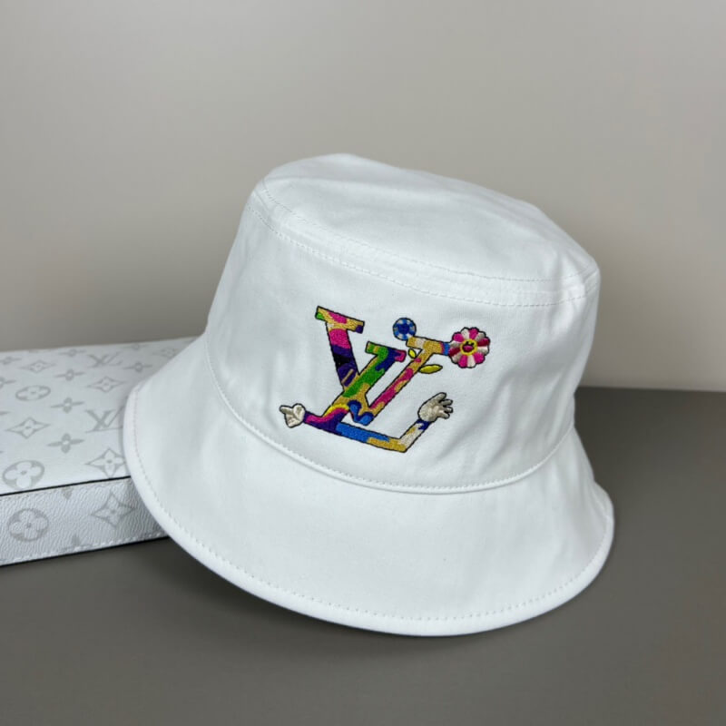 Sombrero de pescador clásico reversible con estampado y bordado