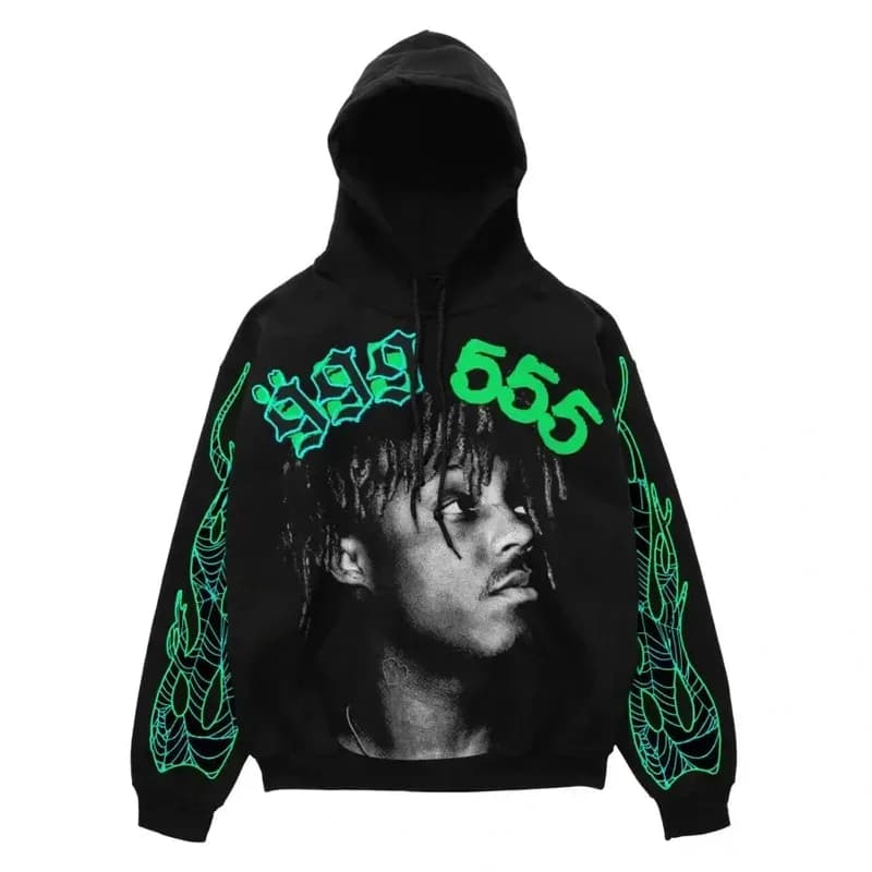 Sudadera clásica negra de calle