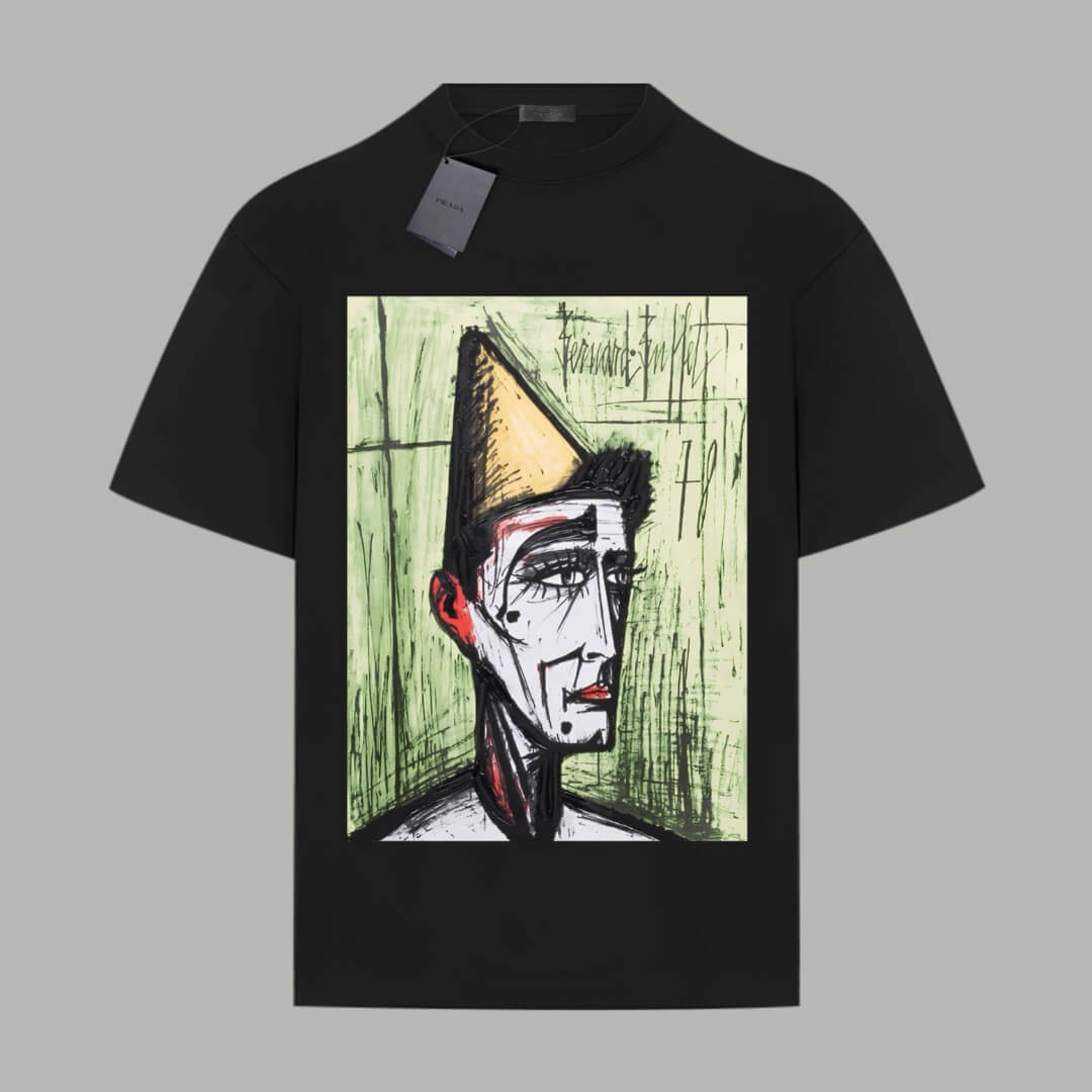 Camiseta de la serie de pintura al óleo francesa