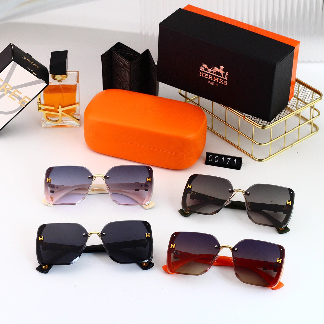 Gafas de sol clásicas con bloques de color