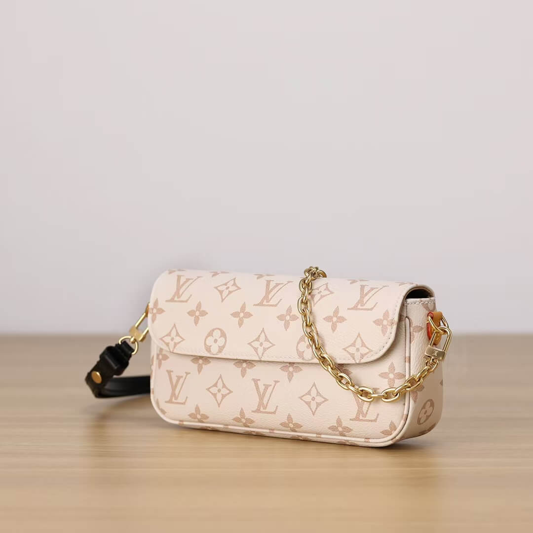 Sac à bandoulière à imprimé intégral de couleur claire