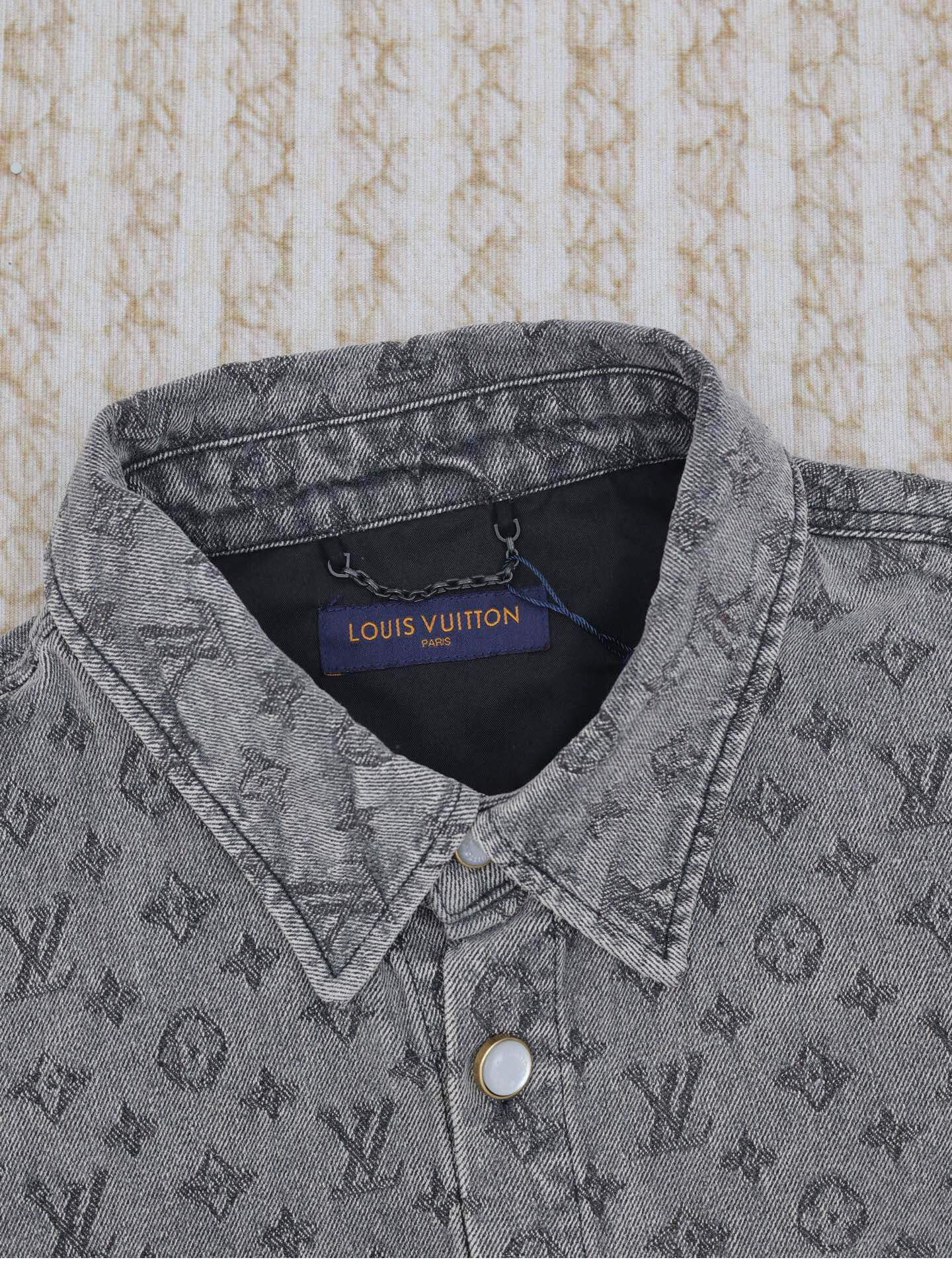 Exquisita camisa vaquera de jacquard