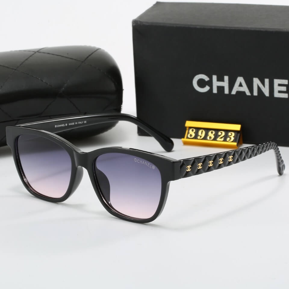 Gafas de sol con patillas y diseño de diamantes de estilo elegante