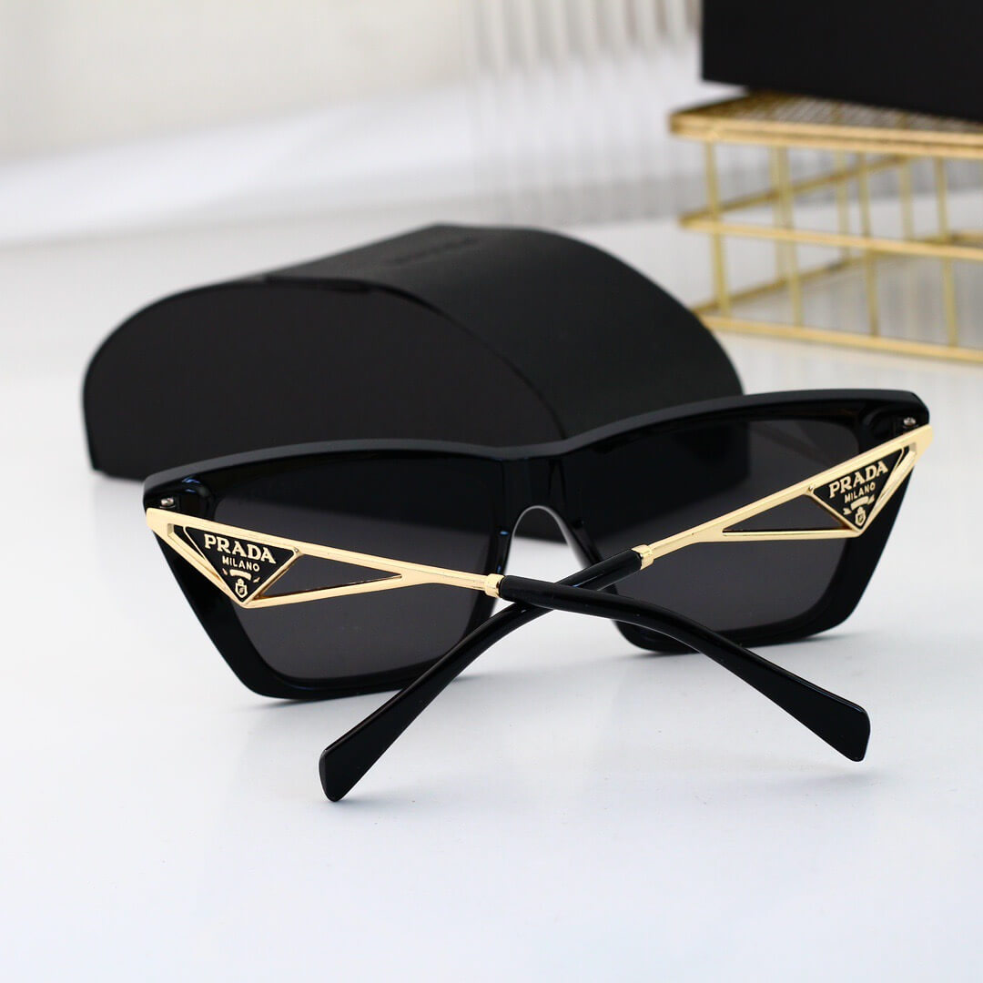 Elegantes gafas de sol con patillas huecas de metal