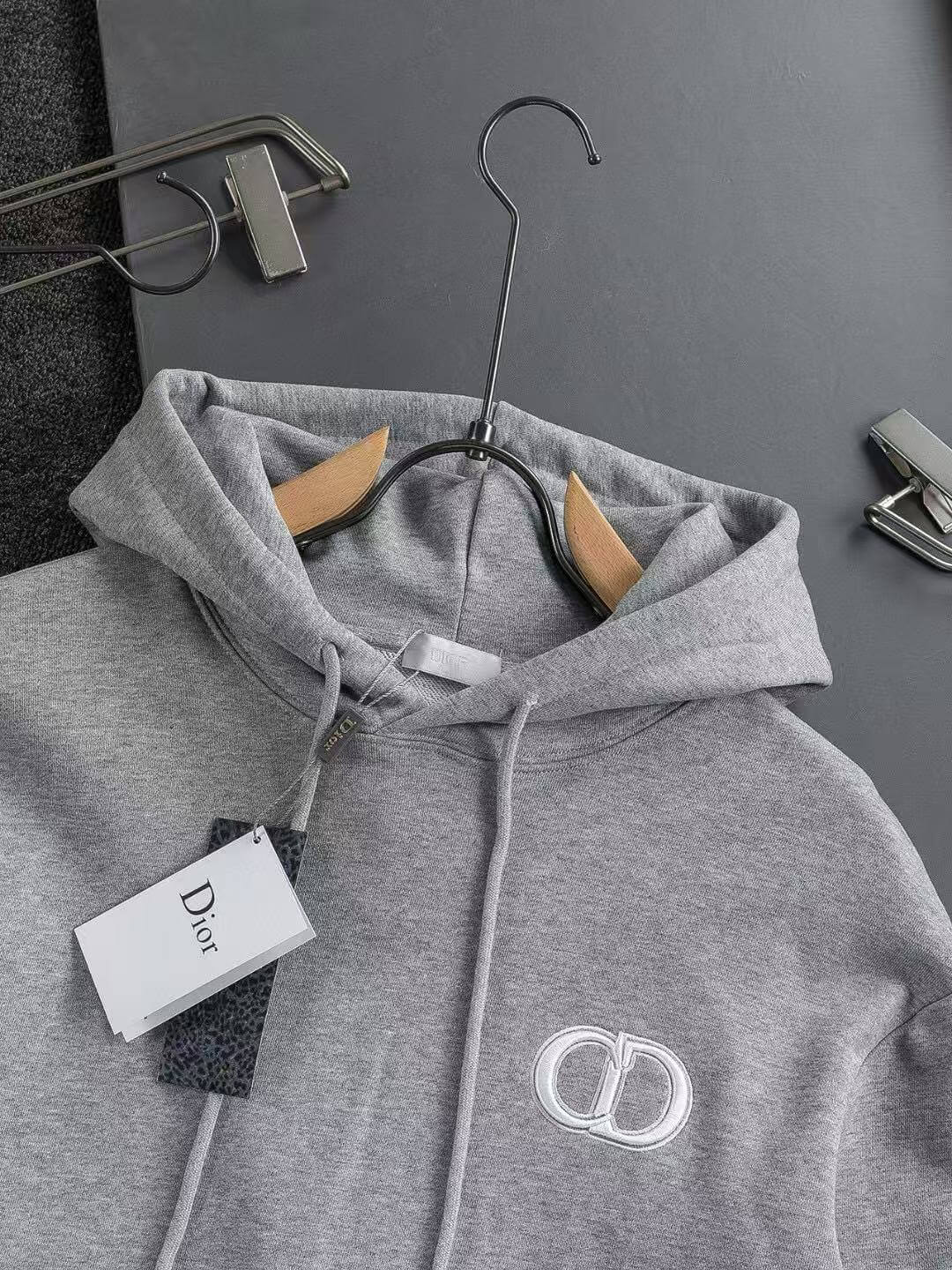 Classic Letter Embroidered Hoodie