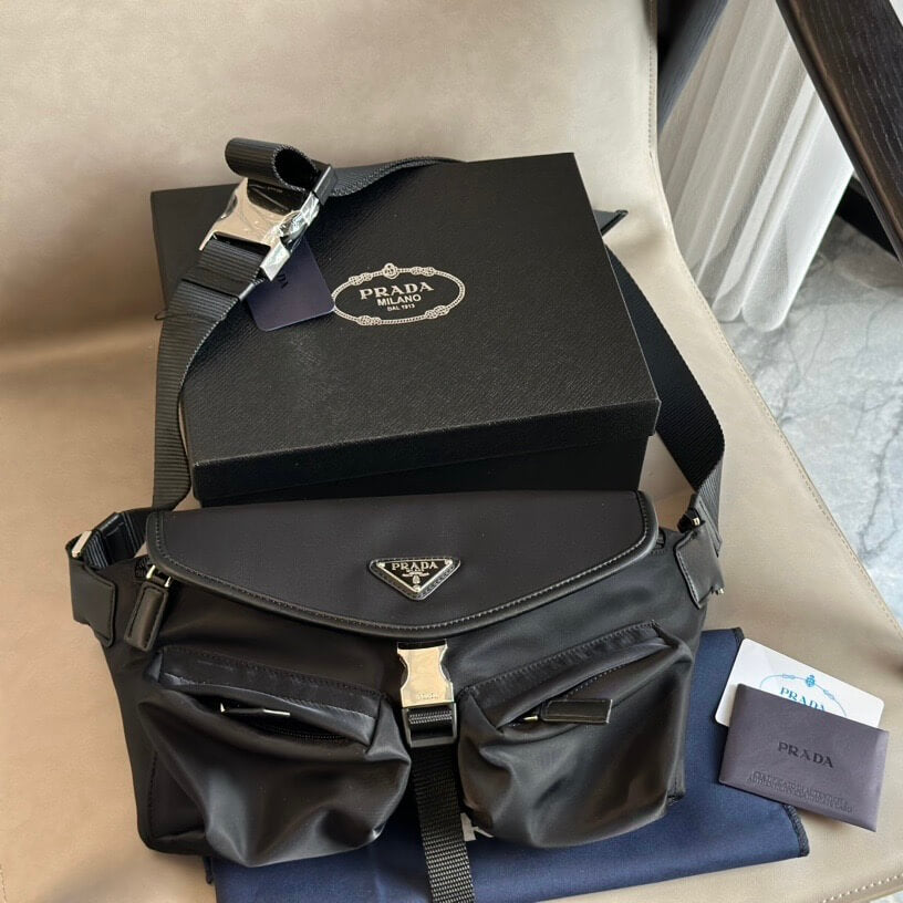 Sac bandoulière tendance à double poche