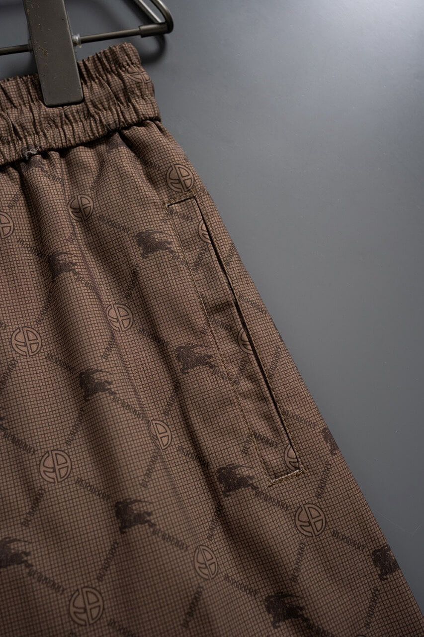 Short de plage marron