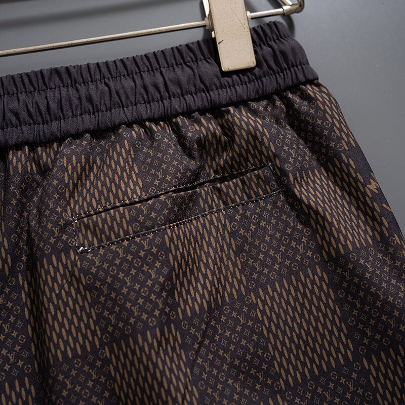 Pantalones cortos de playa con estampado de cuadros