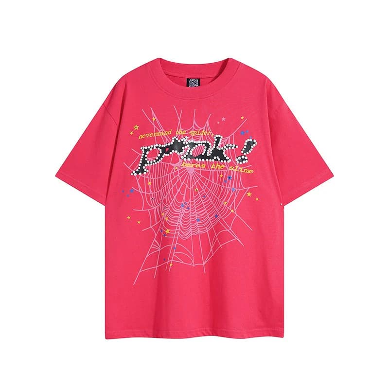 Camiseta clásica rosa y negra