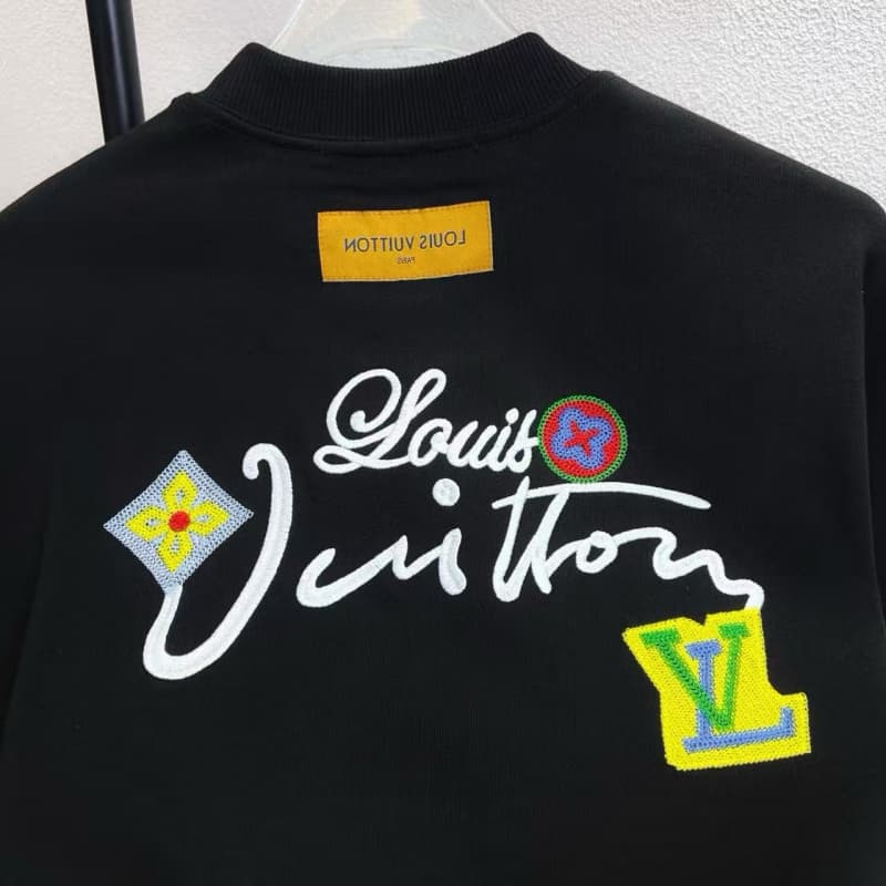 Front & Back Floral Embroidery Sweatshirt