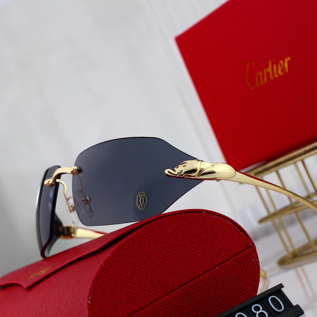 Gafas de sol con forma de arco y sin marco de metal