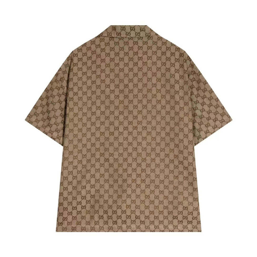 T-shirt classique à manches courtes et imprimé monogramme intégral