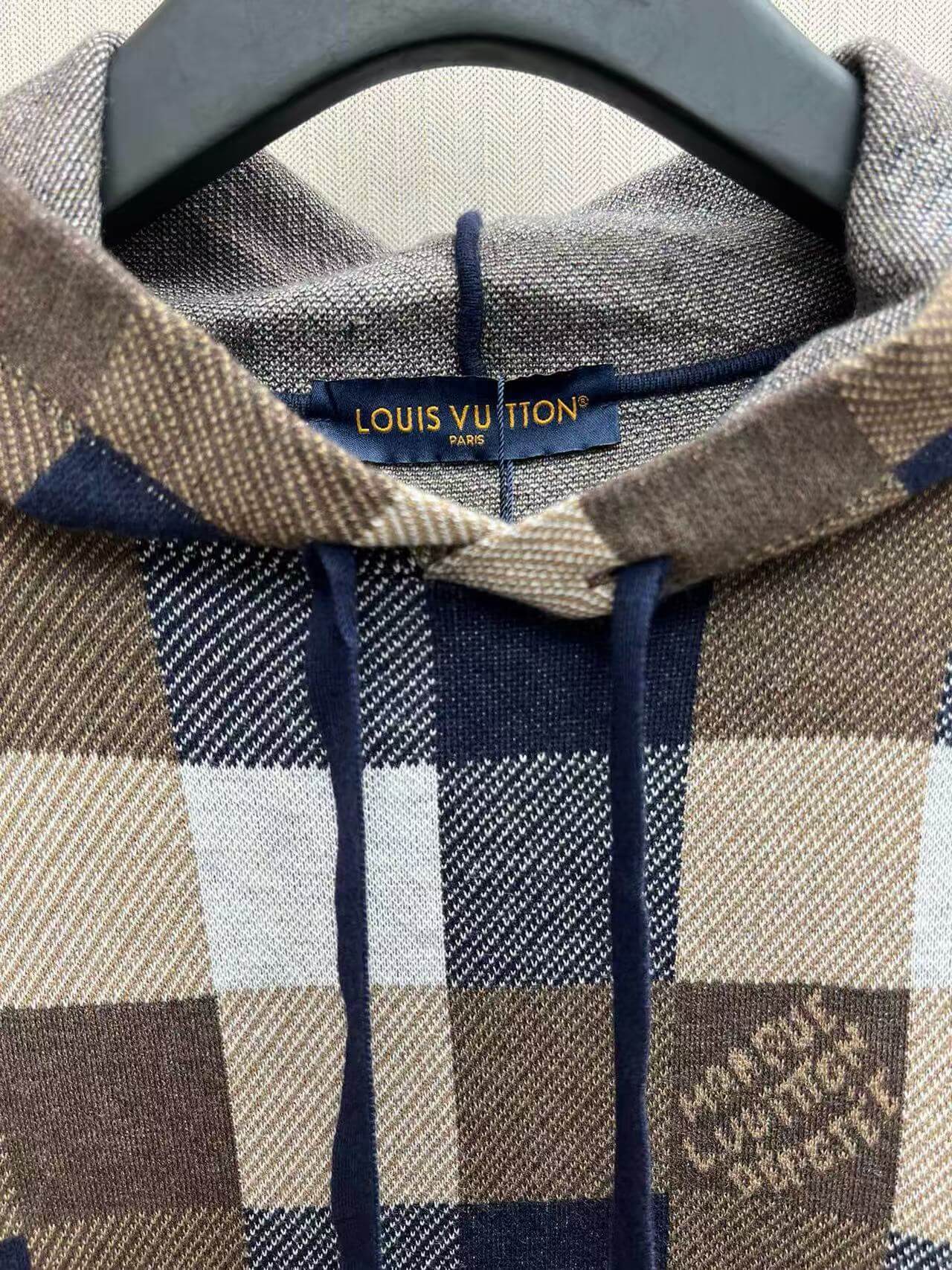 Plaid Design Hoodie