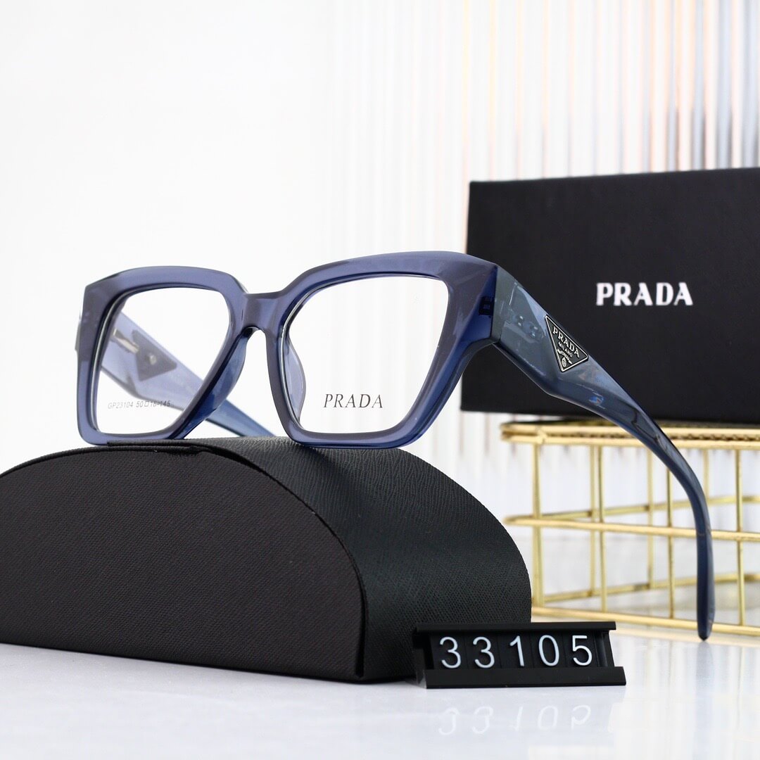 Gafas lisas de montura grande, modernas y sencillas