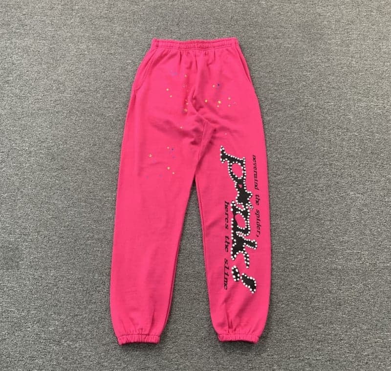 Pantalones negros y rosas
