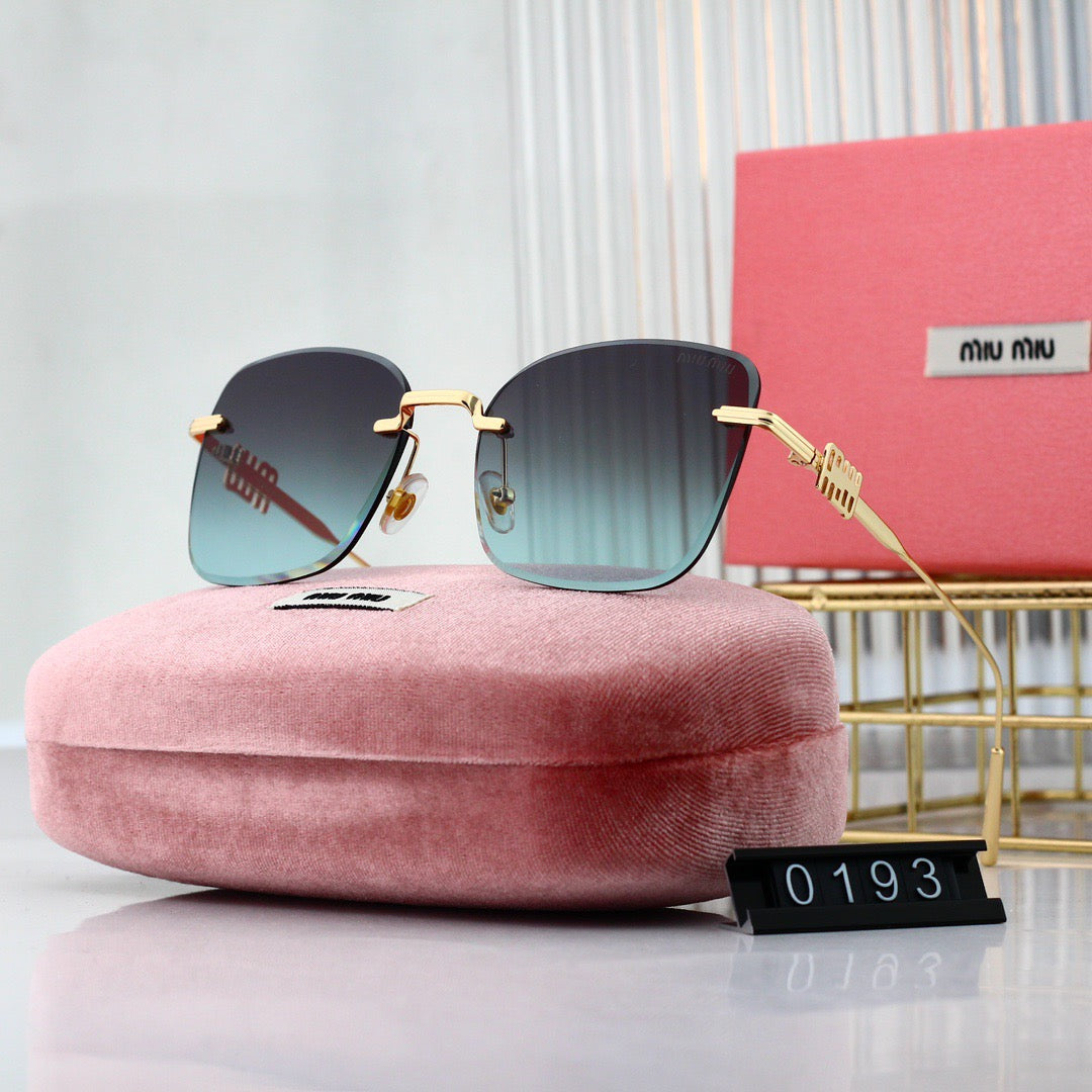 Gafas de sol modernas sin marco