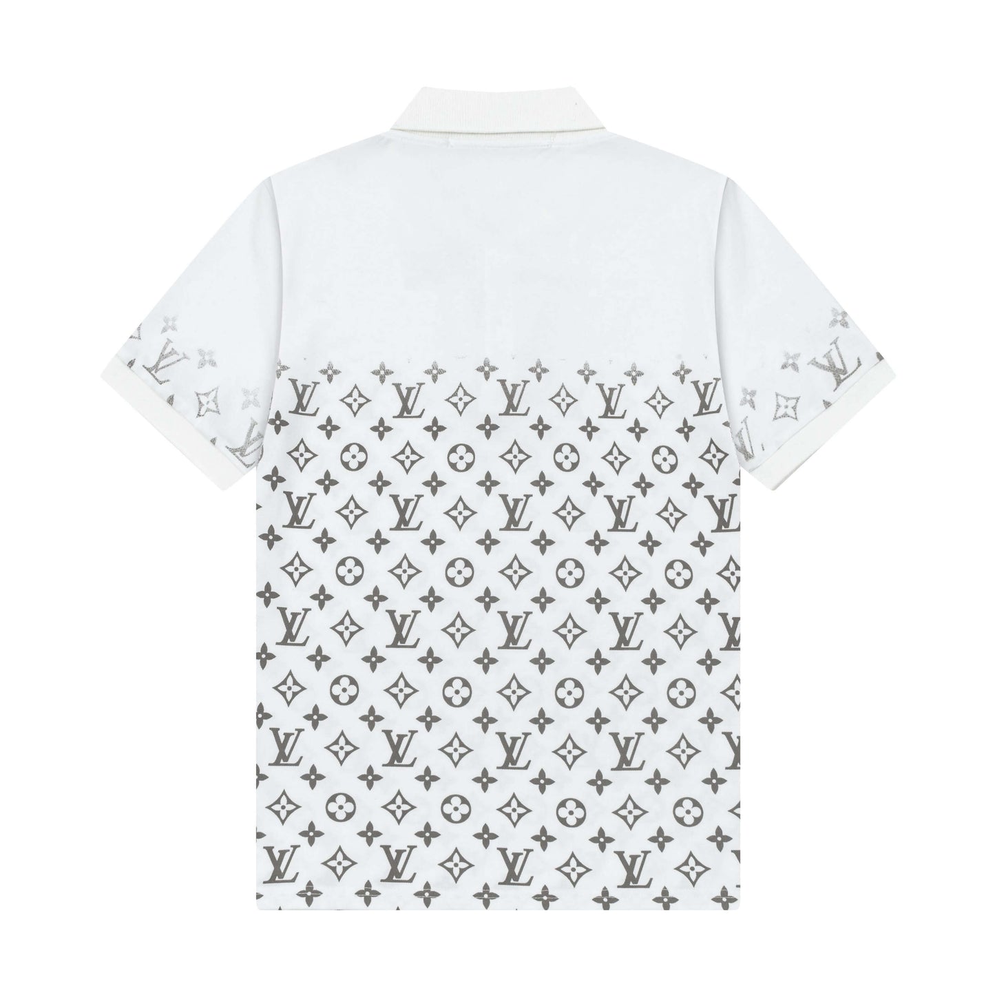 Polo con estampado completo de medio cuerpo