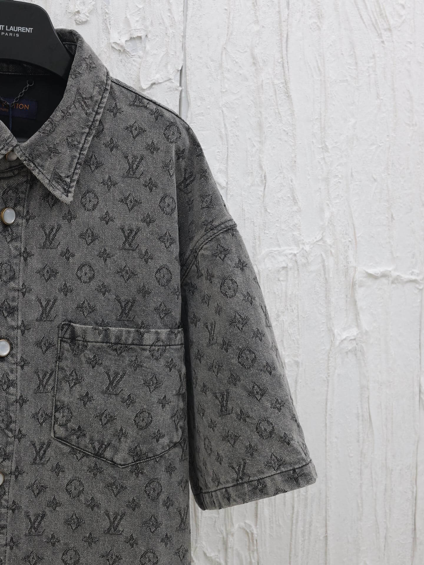 Exquisita camisa vaquera de jacquard