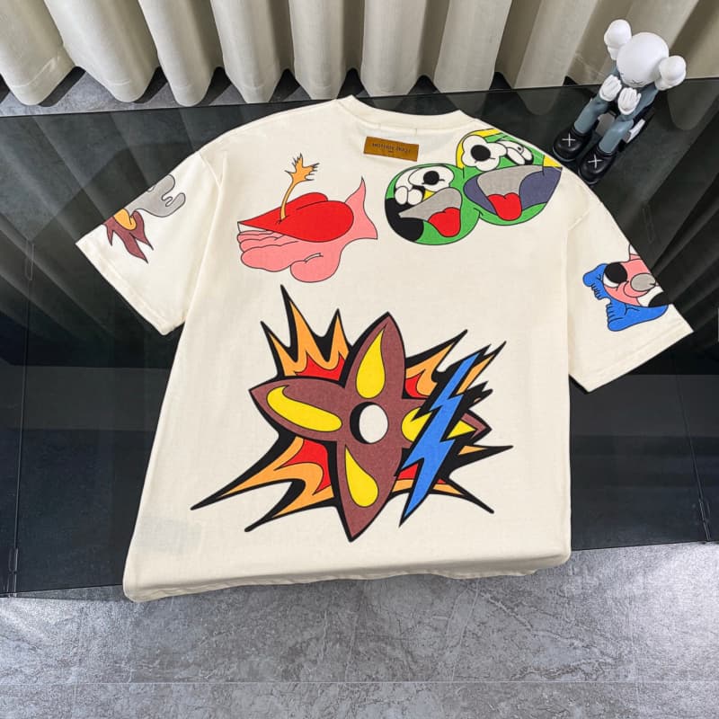 Camiseta de locomotora con grafiti de llamas 2025