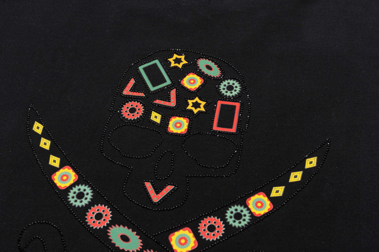 Camiseta con estampado de calavera