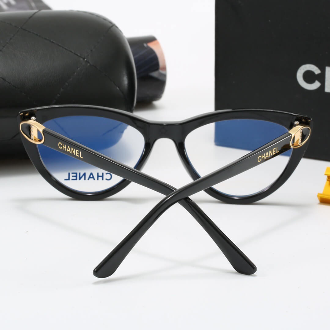 Gafas retro de montura completa con diseño de ojo de gato