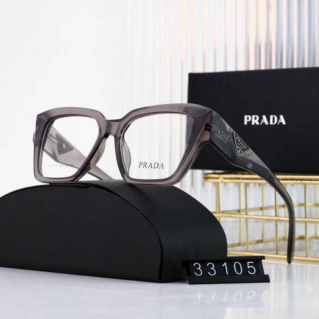 Gafas lisas de montura grande, modernas y sencillas