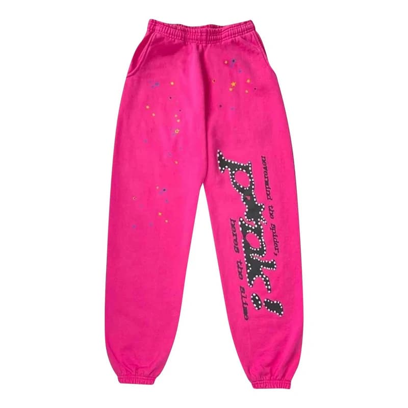 Pantalones negros y rosas