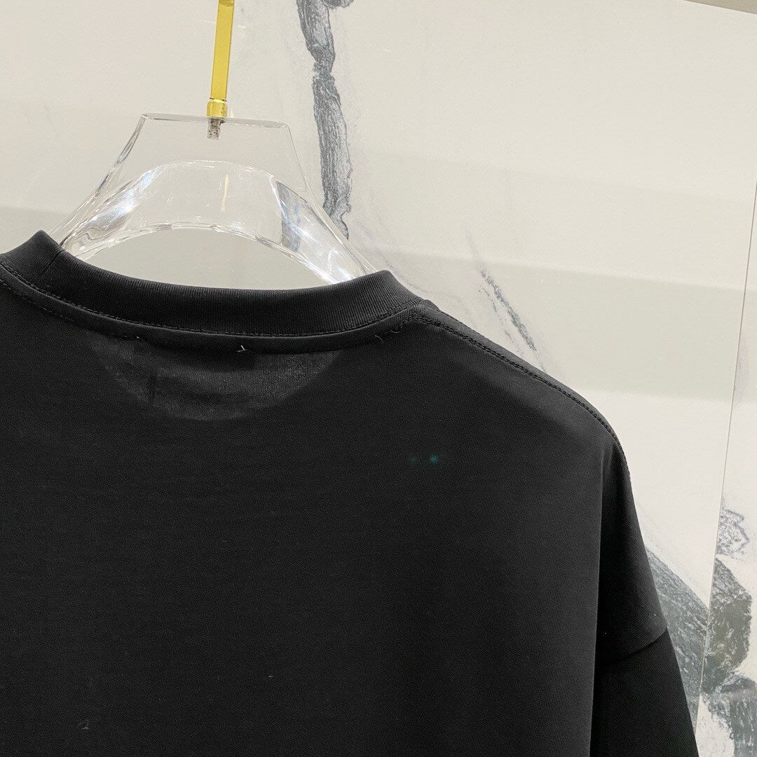 T-shirt à motif brodé vert