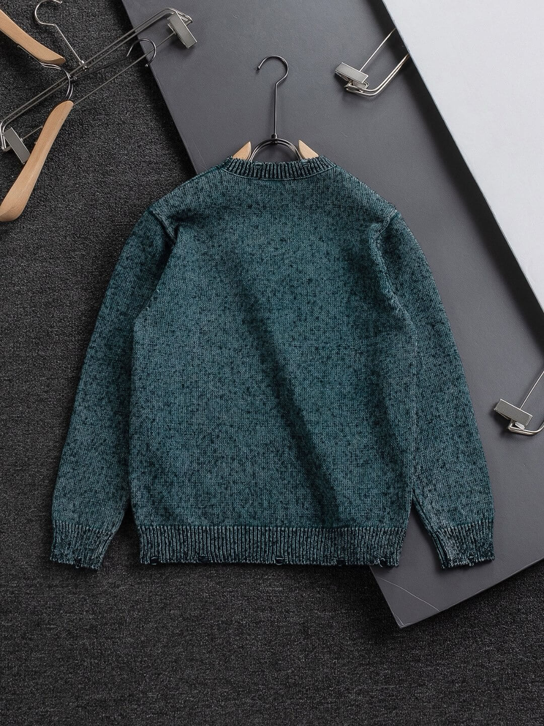 Classic Letter Embroidered Sweater
