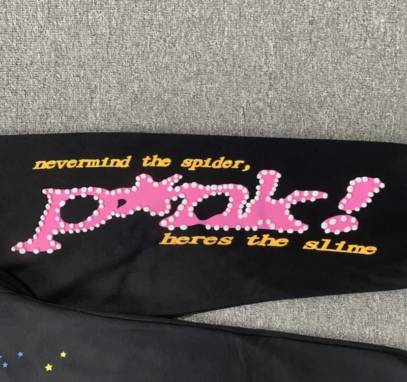 Pantalones negros y rosas