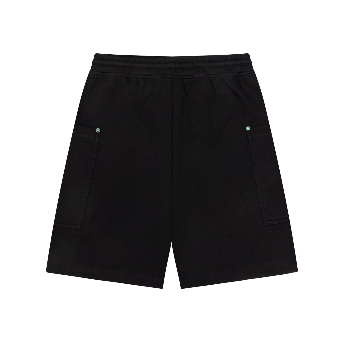 Pantalones cortos con detalle de hebilla turquesa