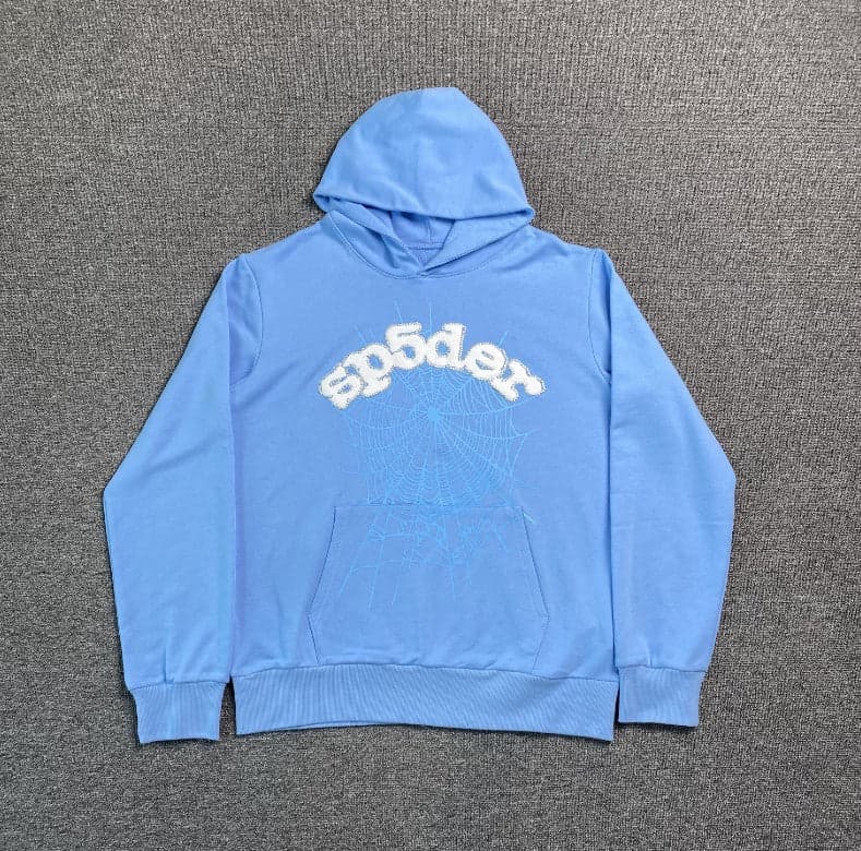 Sudadera clásica con capucha azul cielo Web