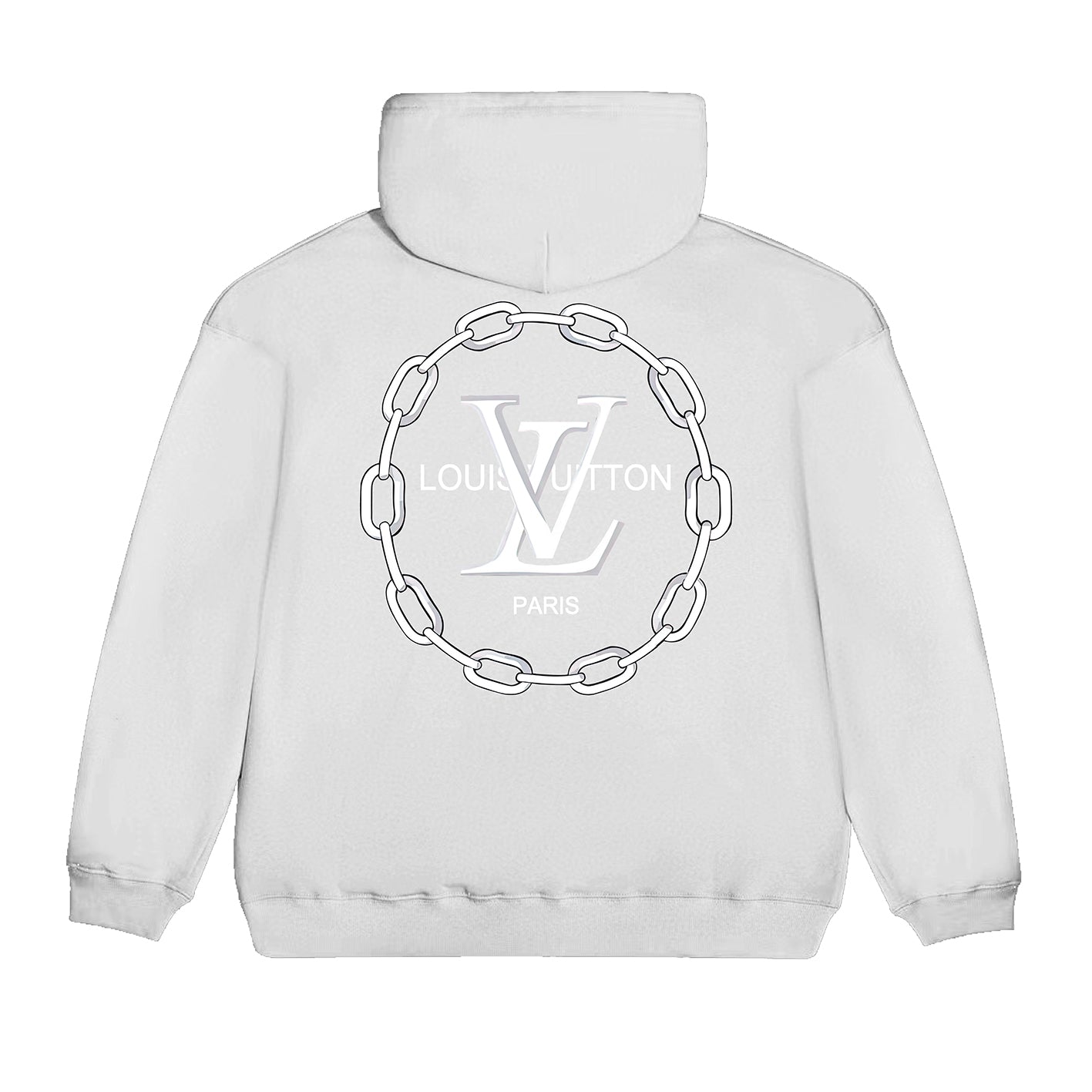 Sudadera con capucha y estampado de cadenas