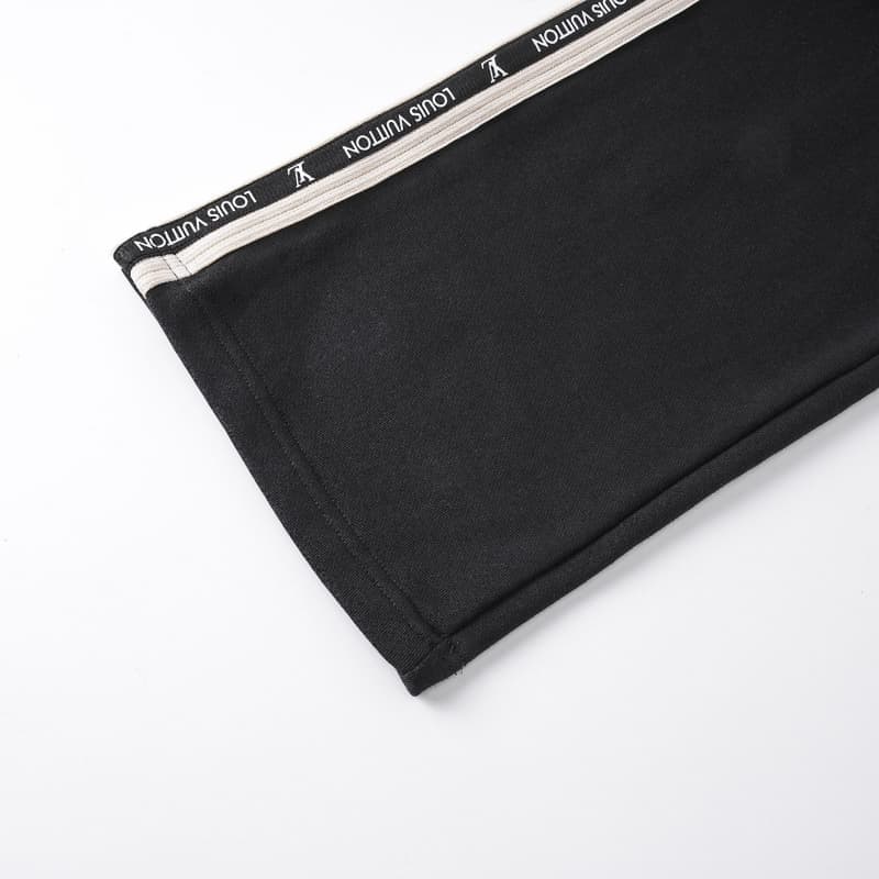 Embroidered Patch Tape Letter Pants