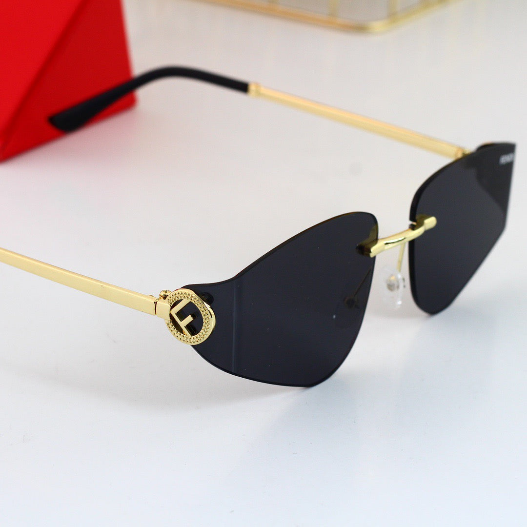 Gafas de sol vintage en forma de disco