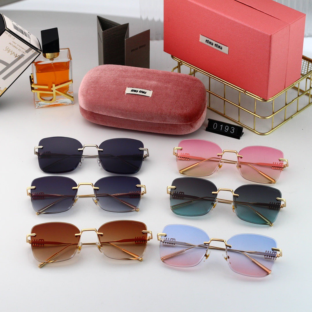 Gafas de sol modernas sin marco