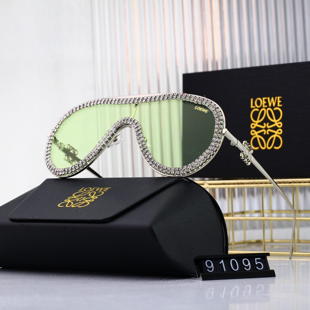 Gafas de sol de moda con protección de diamantes
