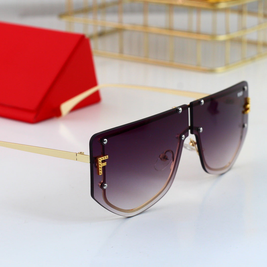 Lunettes de soleil dégradées irrégulières