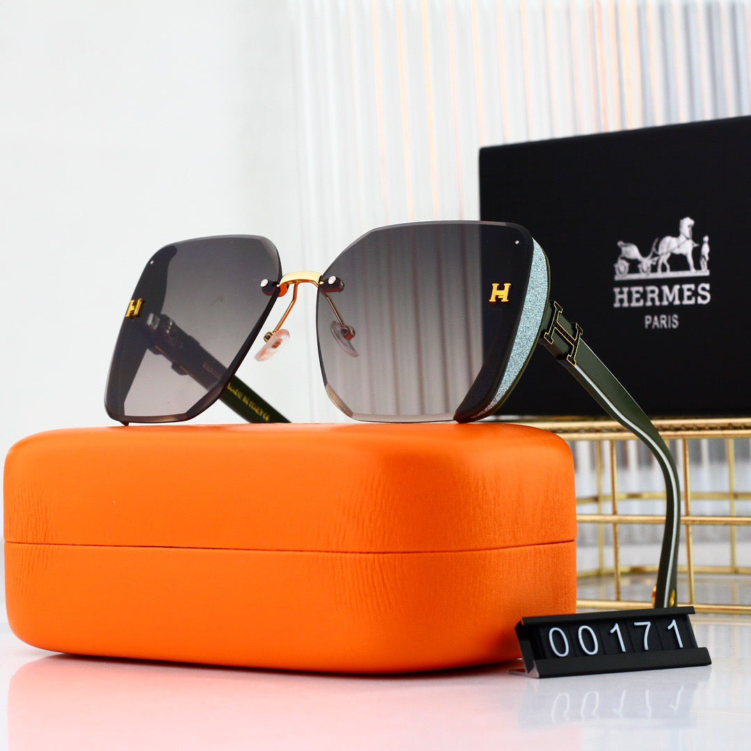 Gafas de sol clásicas con bloques de color