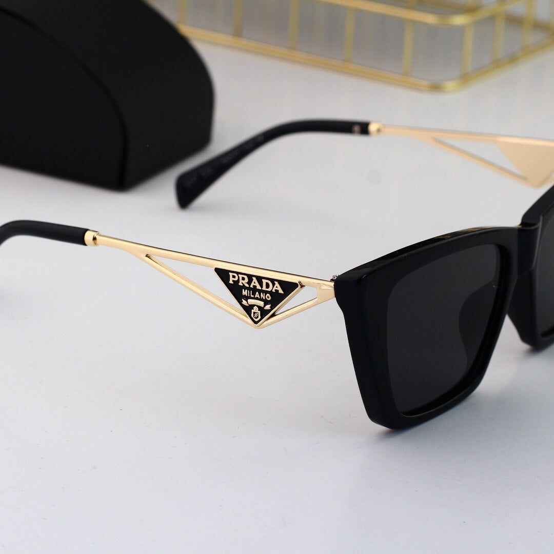 Elegantes gafas de sol con patillas huecas de metal