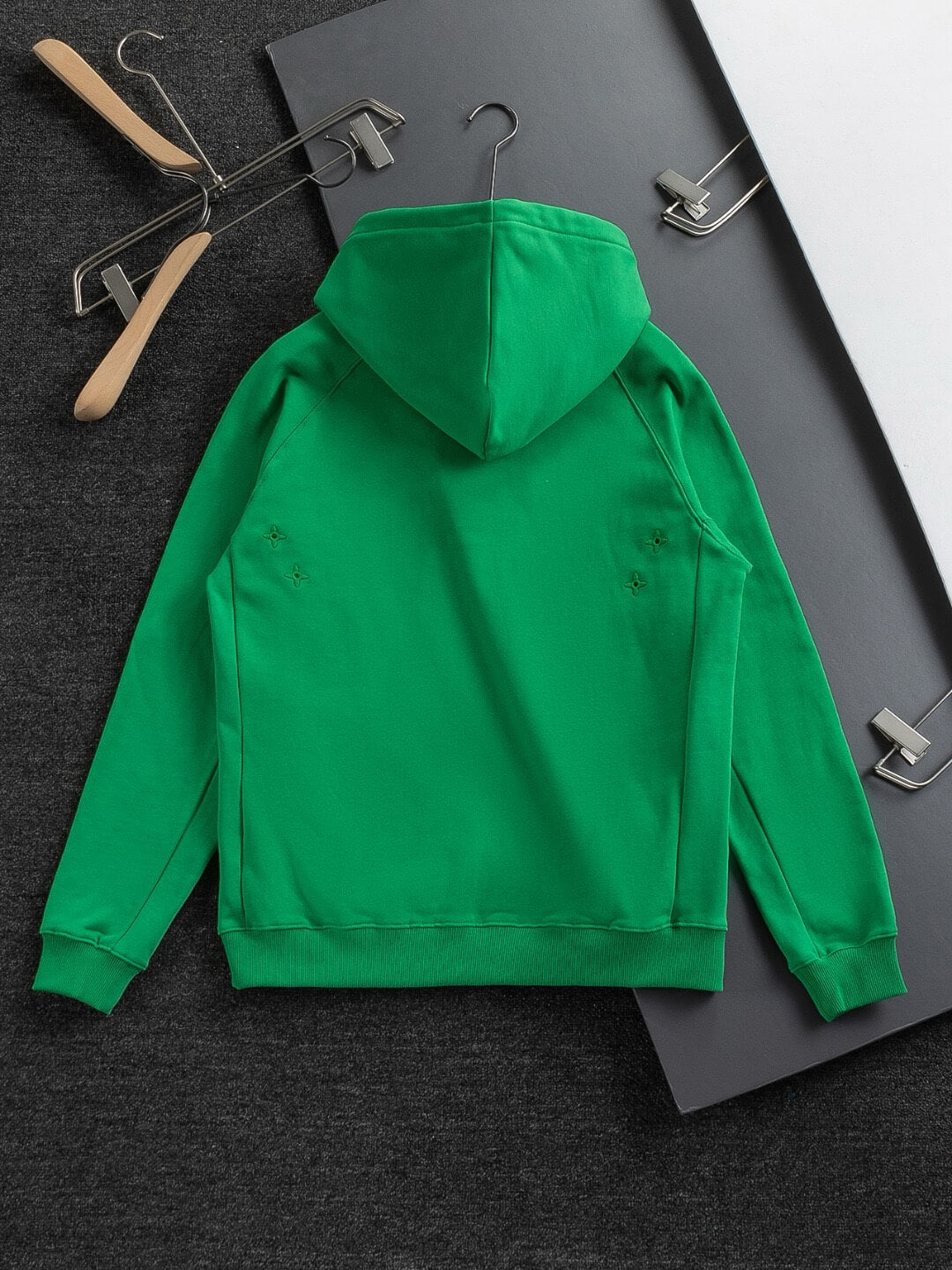 Minimal Letter Embroidered Hoodie
