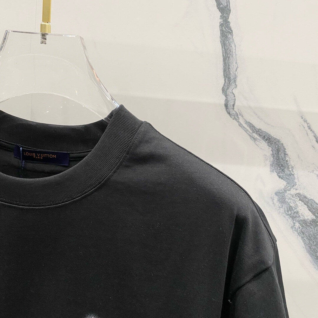 Camiseta bordada con inyección de tinta
