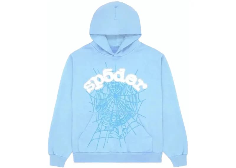 Sudadera clásica con capucha azul cielo Web