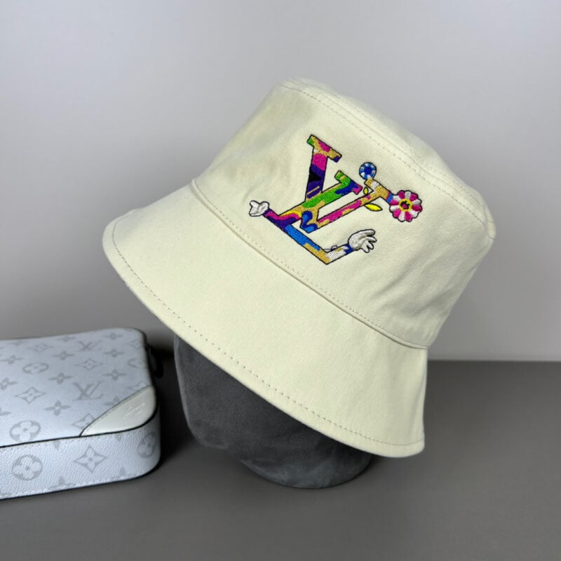 Sombrero de pescador clásico reversible con estampado y bordado