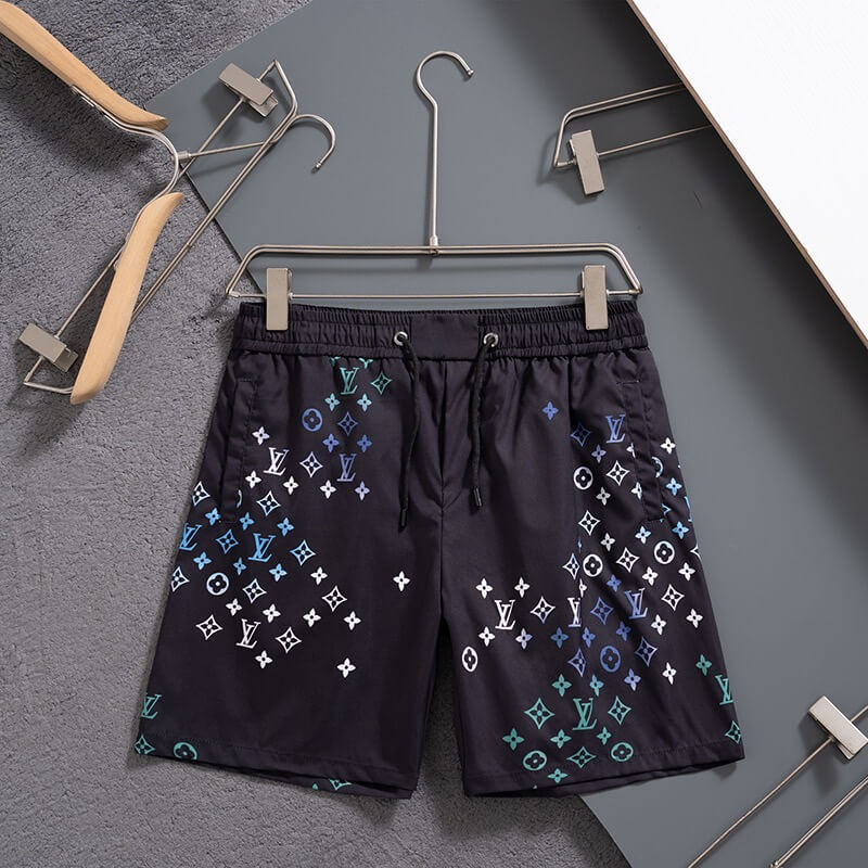 Shorts de playa con degradado de color